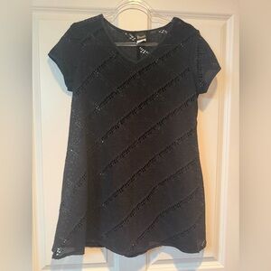 Vintage Black Knit Swim Cover Up